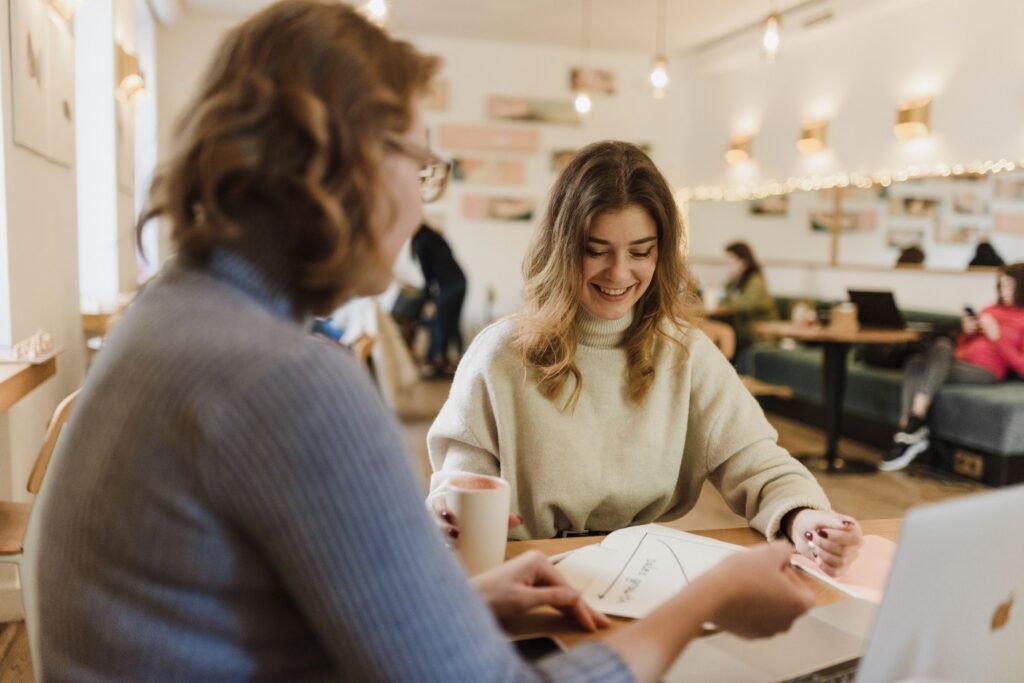 Accountant presenting accounts to a business owner — TaxDigit accounts services, Guildford