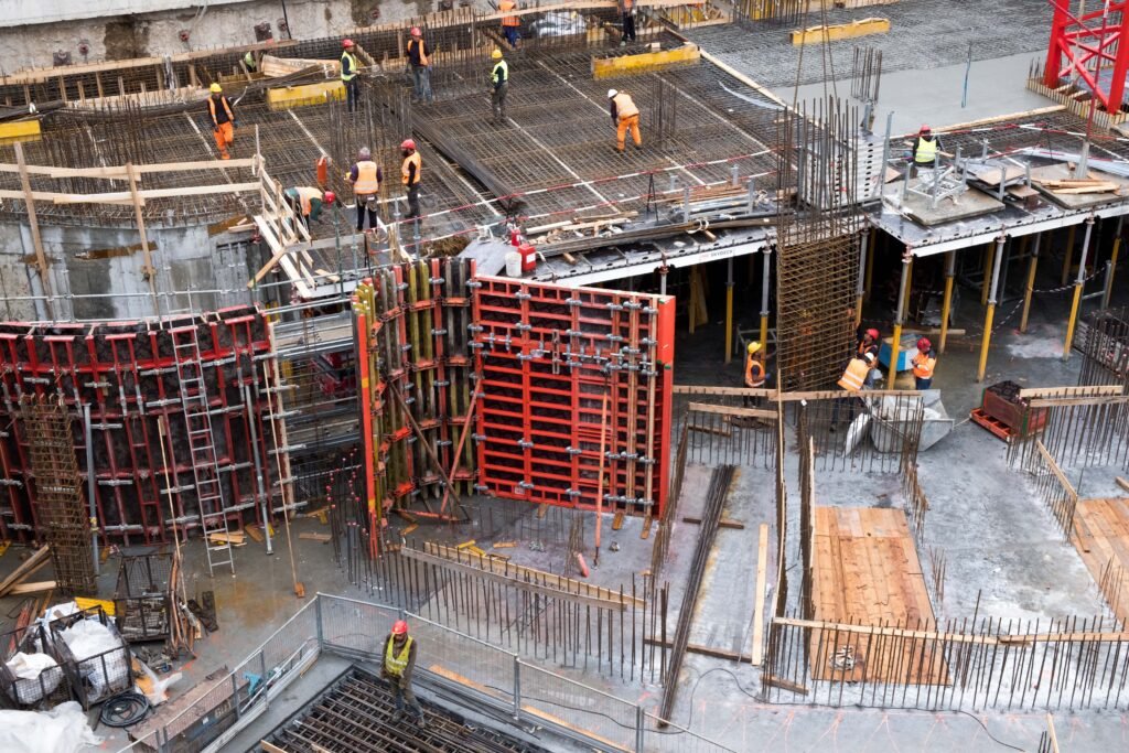 Reinforced concrete works on site — accountants for builders, contractors and engineering firms in Surrey & UK