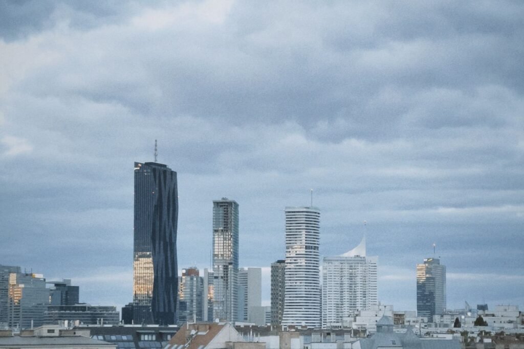 Moderne Skyline von Wien