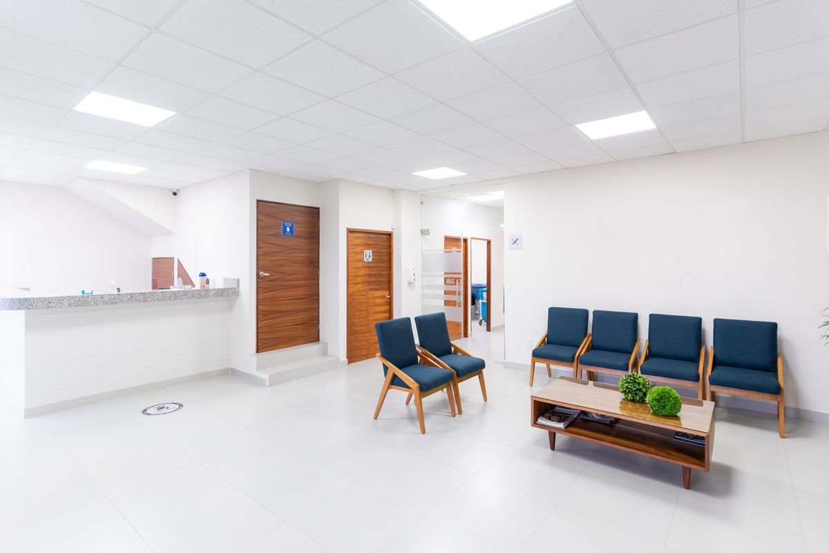 Waiting area and reception of a UK GP surgery — specialist GP practice accountants